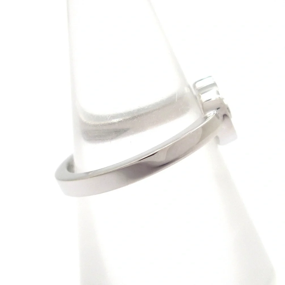 Cartier C Heart Ring 18K White Gold Diamond